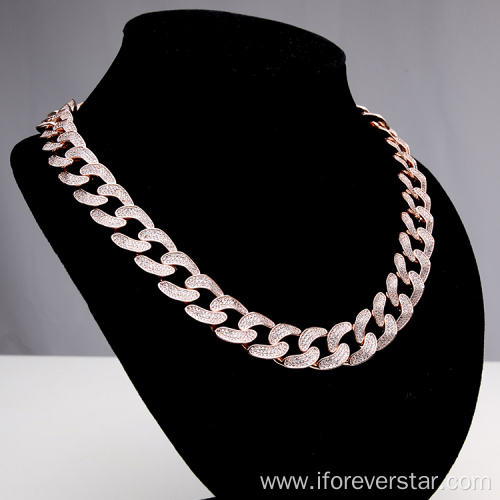 Men's golden chain Cuban chain men's fashion jewelry